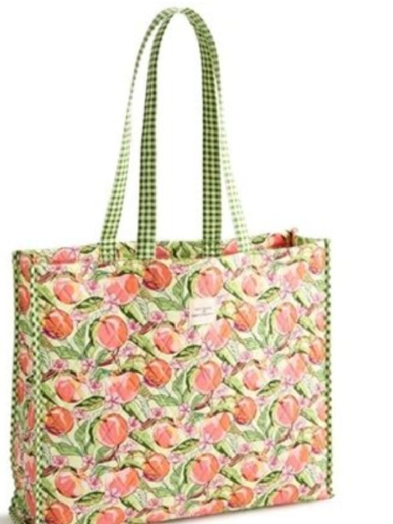 Bath & Body Works X Vera Bradley Quilted Peach Blossom Tote - Limited Edition